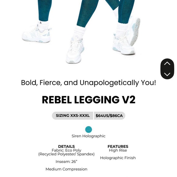 Buffbunny Collection Rebel V2 Leggings - Picture 4 of 4